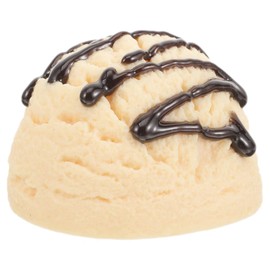 LOGOFUN Artificial Ice Cream Fake Ice Cream Balls Simulation Food Ice Creams Model for Home Kitchen Dessert Shop Photography Prop - Vanilla
