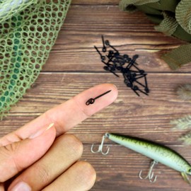 AMZfishing 25 x Boilie Screws with Round or Oval Ring | Bait Screws | Boilie Assembly | Hair Rig | Carp Fishing | Carp Fishing | Carp Fishing | Carp Fishing