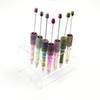 【P14】Transparent Acrylic Pen Holder Stationery Store storage organizer:_36 hole 27*8*7.5cm