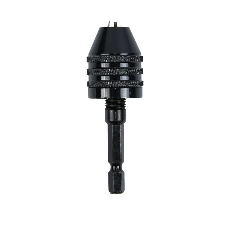 Trade-Shop Mini Drill Adapter Bit Chuck / 0.6-8 mm Wingspan