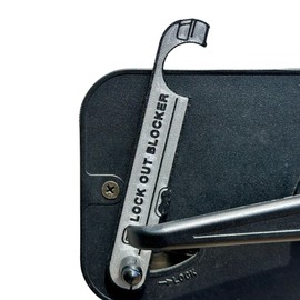 Lock Out Blocker for Airstream Travel Trailer Slide Lock, Prevent Getting Locked Out, Compatible with Most Models 2005+ (Lock Latches on Right)