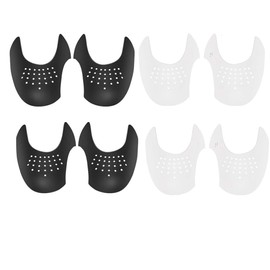 Changyeah 4 Pairs Shoe Crease Protector, Anti-Wrinkle Guards for Men and Women (S/L, Black, White)