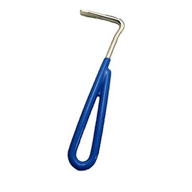 Intrepid International Blue Vinyl Coated Horse Hoof Pick - Metal Hoof Pick, Grooming Tool Horse Pick for Hooves & Comfortable Handling