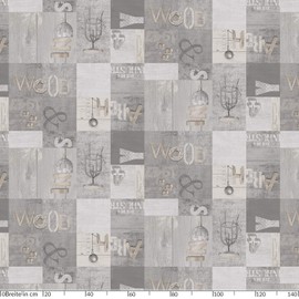 Anro Oilcloth, Wax Tablecloth, Washable, Industry, Modern Used Look, 100 x 140cm