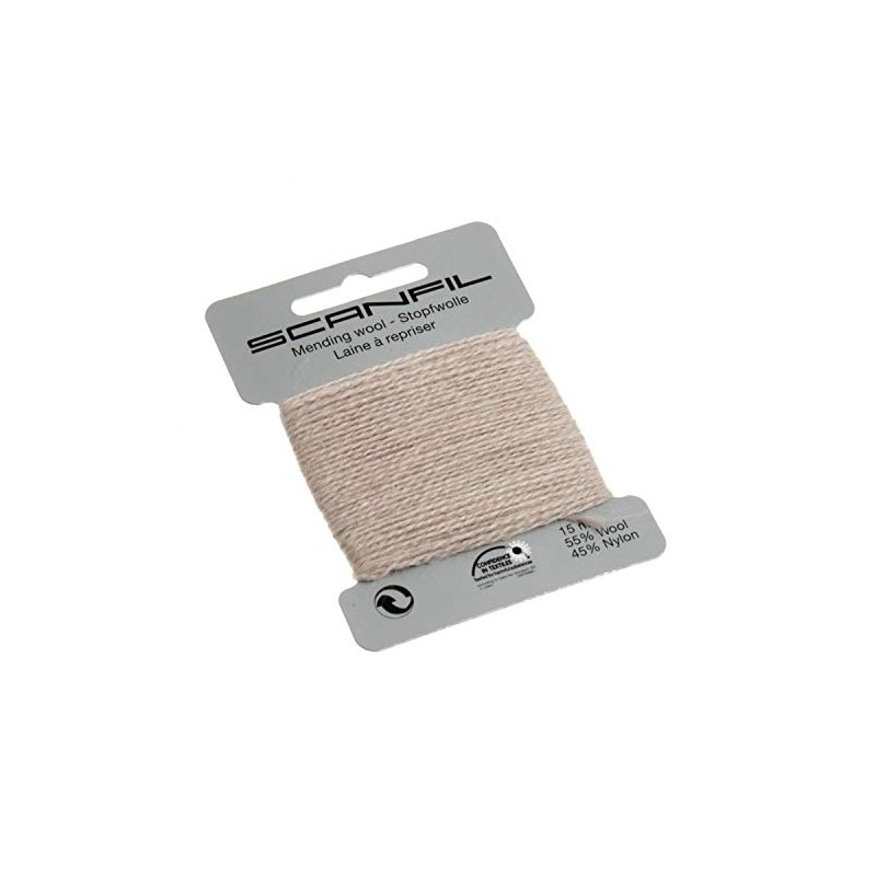 Scanfil 40020-108 Darning Thread, Beige, 15 m