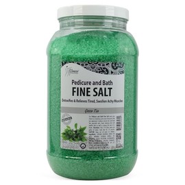 Spa Ready - Detox Foot Soak Pedicure and Bath Fine Salt Mint Eucalyptus 128 oz Made with Dead Sea Argan Oil Coconut Oil Essential Oils Moisture Softening Moisturizing, Green Tea, 128 Ounce (Pack of 1) / 스파 레디 - 디톡스 풋 소크 페디큐어 및 목욕 고운 소금 민트 유칼립투스 128온스 사해 아르간 오일 코코넛 오일 에센셜 오일로 제조 수분 연화 보습, Green Tea, 128 Ounce (Pack of 1)