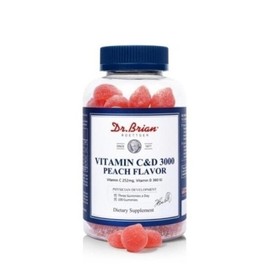 (NEW) Dr. Brian Vitamin C D 3000 Peach Flavor 3000mg x 100 Gummies x 5 / (NEW) 닥터브라이언 비타민C D 3000 복숭아맛 3000mg x 100구미 x5개