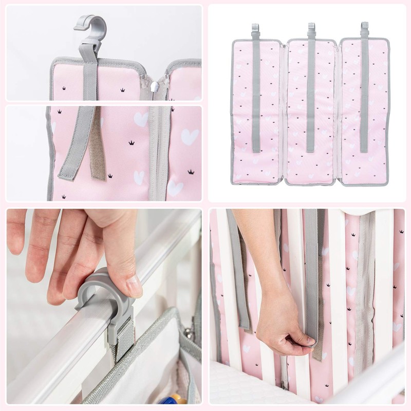 Orzbow 3-in-1 Hanging Diaper Caddy Organizer for Changing Table, Nursery