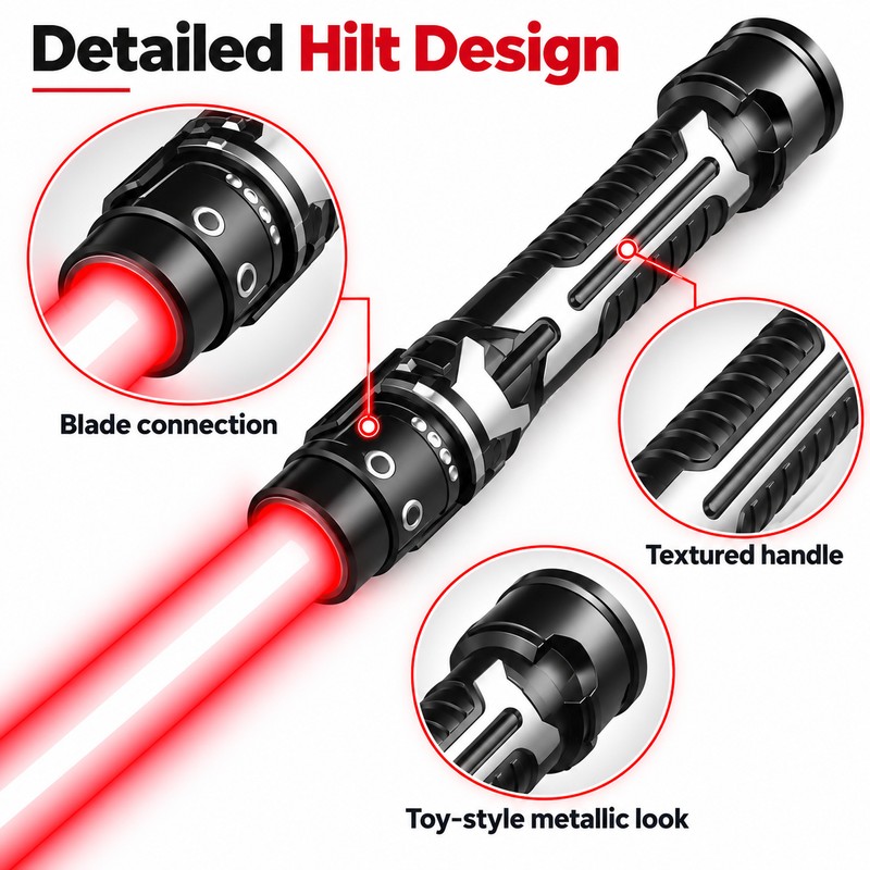 Glowing Toy Lightsaber for Kids’ Pretend Play – Telescopic LED