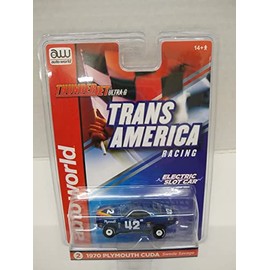Auto World SC362-2 Trans America Racing '70 Cuda Swede Savage HO Scale Electric Slot Car