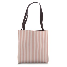 Blush and Cream Minimalist Stripe Pattern – Soft Pastel Aest Tote Bag