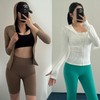 Sofshape Hooded Zip-Up Yoga Jacket Workout Training Top Long Sleeve Sofshape Hooded Zip-Up (Peach)/S