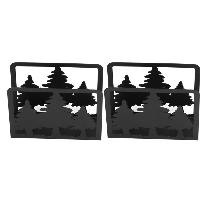2pcs Tree Napkin Holder Hollow Out Tree Pattern Thickened Nonslip