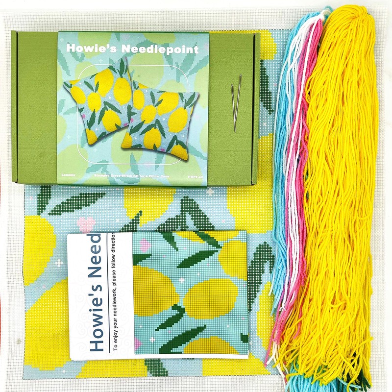 Howie's Needlepoint Needlepoint Kit for Adults, Cross Stitch Kit with