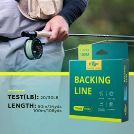 SF Braided Fly Fishing Trout Line Backing Line 20LB 100m/108yds Green