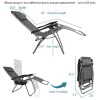 Large Zero Gravity Chair Lounge Patio Chairs Lawn Chairs /w