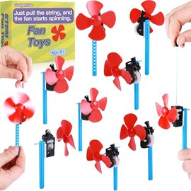 10 Bulk STEM Fan Kits for Kids 8-12, Build Your Own Small Fan Toys STEM Kit, Easy Crafts for Children, Summer Party Favors for Boys Girls, Class Projects Classroom Activities 8 9 10 Year Old
