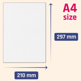 20 Sheets - 350g A4 Cardboard Paper White Thick Paper for Printing