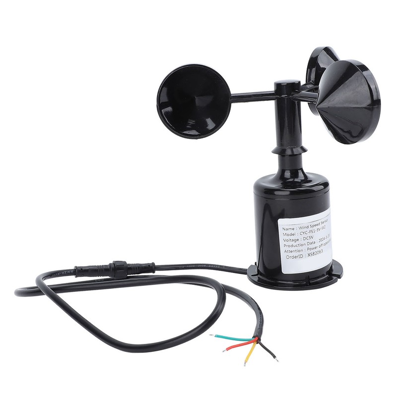 Wind Speed Monitoring Sensor with 0.8m Cable 3 Blade High