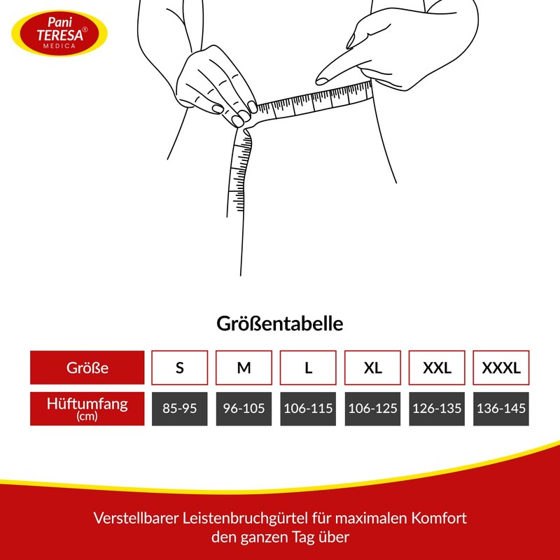 Pani TERESA MEDICA Hernia Belt Hernia Belt Flexible Adjustable Hernia