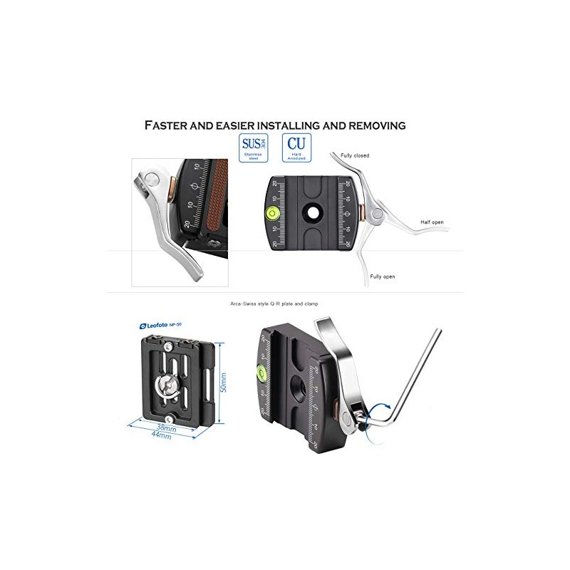 LEOFOTO LH-30LR Free Head (Quick Release Plate Included)