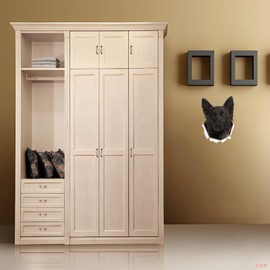 TIZIKJ Autoaufkleber Deutscher Sch?ferhund 22Cm German Shepherd Car Stickers Haustier Hund Zerrissenes Aufkleber Reflektierende Wasserfester Autoaufkleber Auto Sto?stange Heckscheibe Dekor D013#