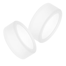 2-Pack Ring Cover Compatible for Oura Ring Gen 4 & 3 Horizon/Heritage, Anti-Scratch Elastic Silicone Case for OuraRing Gen3/Gen4 Protector (Clear White, S for 6 7 8 9 10)