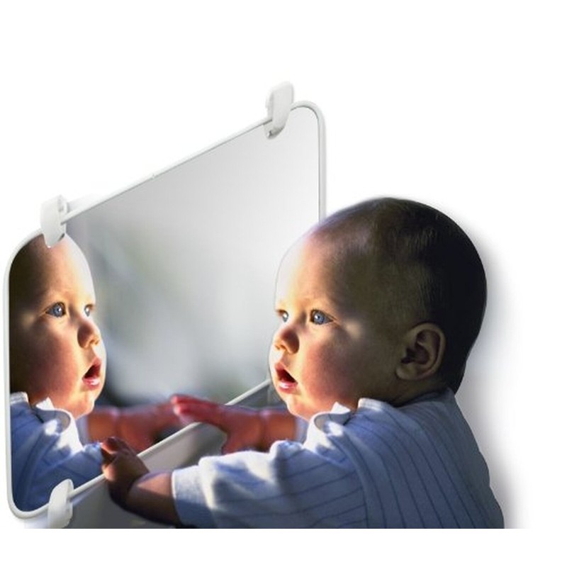 Genius Baby Toys Large Crib Mirror for Baby - Double-sided