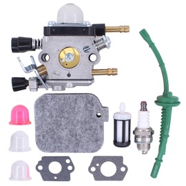 Carburettor Kit Repair with Air Filter Petrol Hose Spark Plug Seal Fuel Filter Pump for Stihl BG 45 BG46 BG 55 BG55 BG65 BG 85 BG85 SH 55 SH55 SH 85 SH85 Leaf Blower Suction Shredder Blower