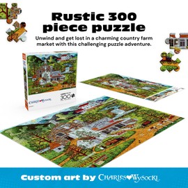 Buffalo Games Oversize Puzzle – Budzen’s by Charles Wysocki – 300-Piece Large Jigsaw Puzzle for Adults, Full Color Poster, Made in USA