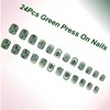 St Patrick's Day Press On Nails Short, 24Pcs St Patricks