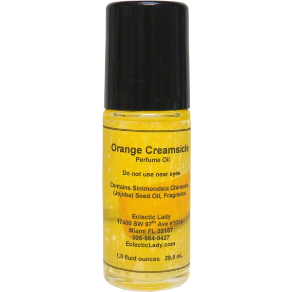 Orange Creamsicle Perfume Oil, 1.0 Oz Portable Roll-On Fragrance with