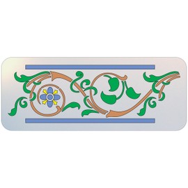 Art Nouveau Number 12 Border Stencil - 9" x 3.25" Number 12 Design for DIY Wall Art, Crafts, Furniture & Home Decor, Reusable Mylar Stencil for Painting & Embellishing – The Artful Stencil