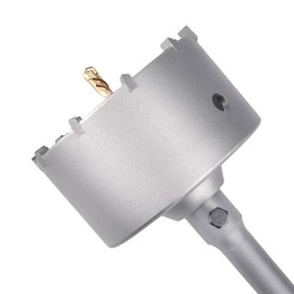 90mm / 3.5 inch Concrete Hole Saw with 220mm SDS Plus Rod, Cement and Brick Hole Saw for Concrete, Cement, Brick Wall and Stone