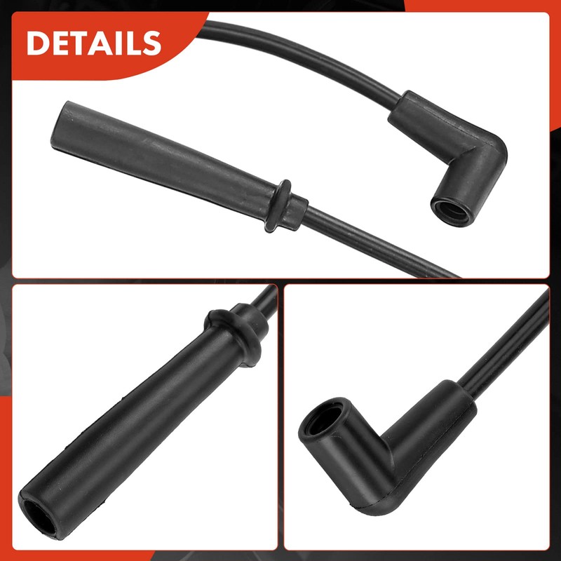 A-Premium Juego de 9 cables de bujía compatible con Jeep