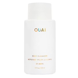 OUAI Limpiador corporal, St. Barts - Gel de baño espumoso con aceite de jojoba y aceite de rosa mosqueta para hidratar, nutrir, equilibrar y suavizar la piel, productos para el cuidado de la piel sin parabenos, ftalatos y sulfatos (10 onzas líquidas)