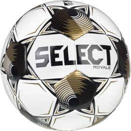 Select Royale Soccer Ball, White/Gold/Black NFHS V25, Size 5