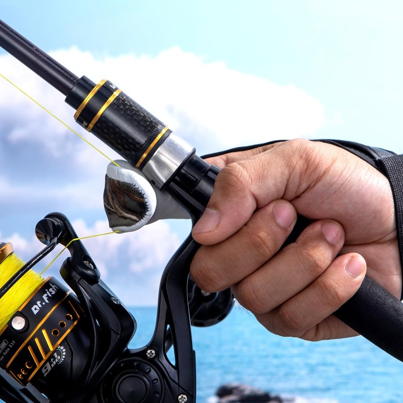 Dr.Fish 2 Pieces Fishing Gloves Casting 2 Finger Index Finger