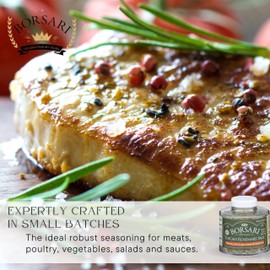 Borsari New Tuscan Rosemary Sage Seasoned Salt Blend - Gourmet Seasonings With Herbs and Spices - All Natural Seasoning for Cooking - 18oz