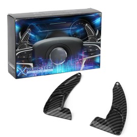 x xotic tech Carbon Fiber Pattern Paddle Shifter Extensions Interior Shift Cover Trim Compatible with Dodge Charger Challenger Durango or Jeep Grand Cherokee/Cherokee or Chrysler 300 200