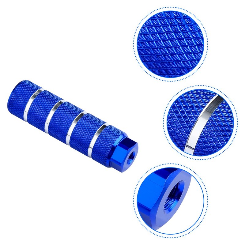 Thyonta Bike Foot Pegs Blue, Universal Bicycle Pegs 2PCS Anti-Slip