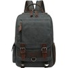 Mygreen Crossbody Backpack, Sling 2-Way, Canvas, Black