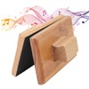 Musical Sand Block, Beech Wood Instrument with Sandpaperfor Music Teaching,