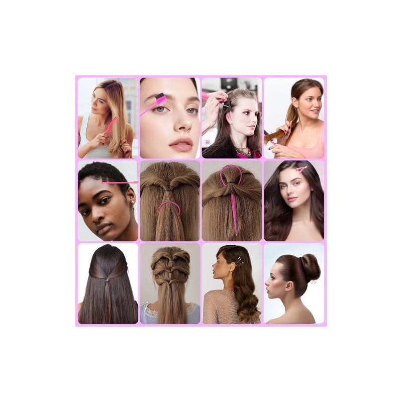 HEYMKGO Juego de Herramientas para Peinar el Cabello con 400Pcs
