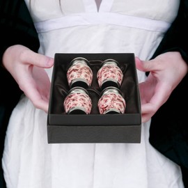 Pink Rose Keepsake Urn, Pack of 4 Urns for Human Ashes with Box & Bag - Handcrafted Mini Cremation Urn - Honor Your Loved One with Beautiful Pink Urn for Ashes - Small Urn for Women, Baby & Infants