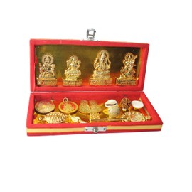 GRI9 Energized Shri Sri Dhan Laxmi- Kuber Bhandari Yantram Box For Good Luck Wealth and Generate A Source of Income for You Prosperity | Diwali Puja Box (Large Box)