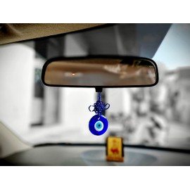 eSplanade Vastu/Feng Shui Evil Eye Car and Door Hanging for Good Luck and Prosperity, Standard (Evil Eye Small for Car)