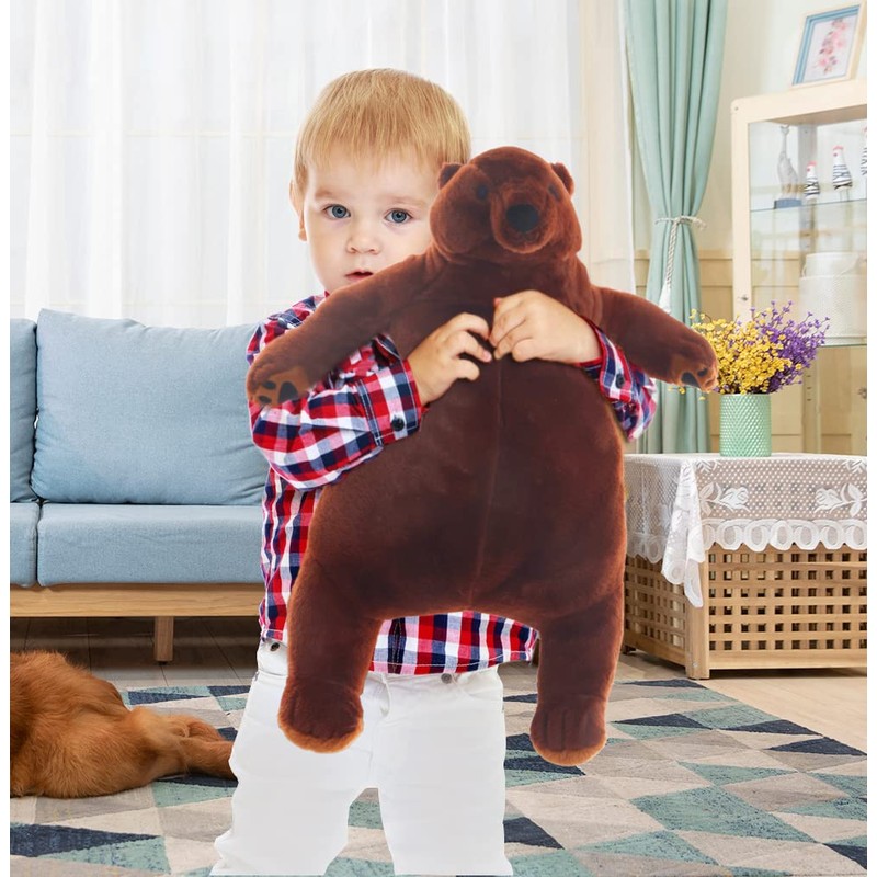 SNOWOLF Djungelskog Bear Giant Simulation Bear Toy Stuffed Animal Plush
