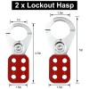 SAFBY Lockout Tagout Kit Electrical Loto - Group Lockout Hasps,