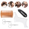 Beard Stencil, Moustache Beard Stencil, Beard Shaping Tool, Transparent Beard